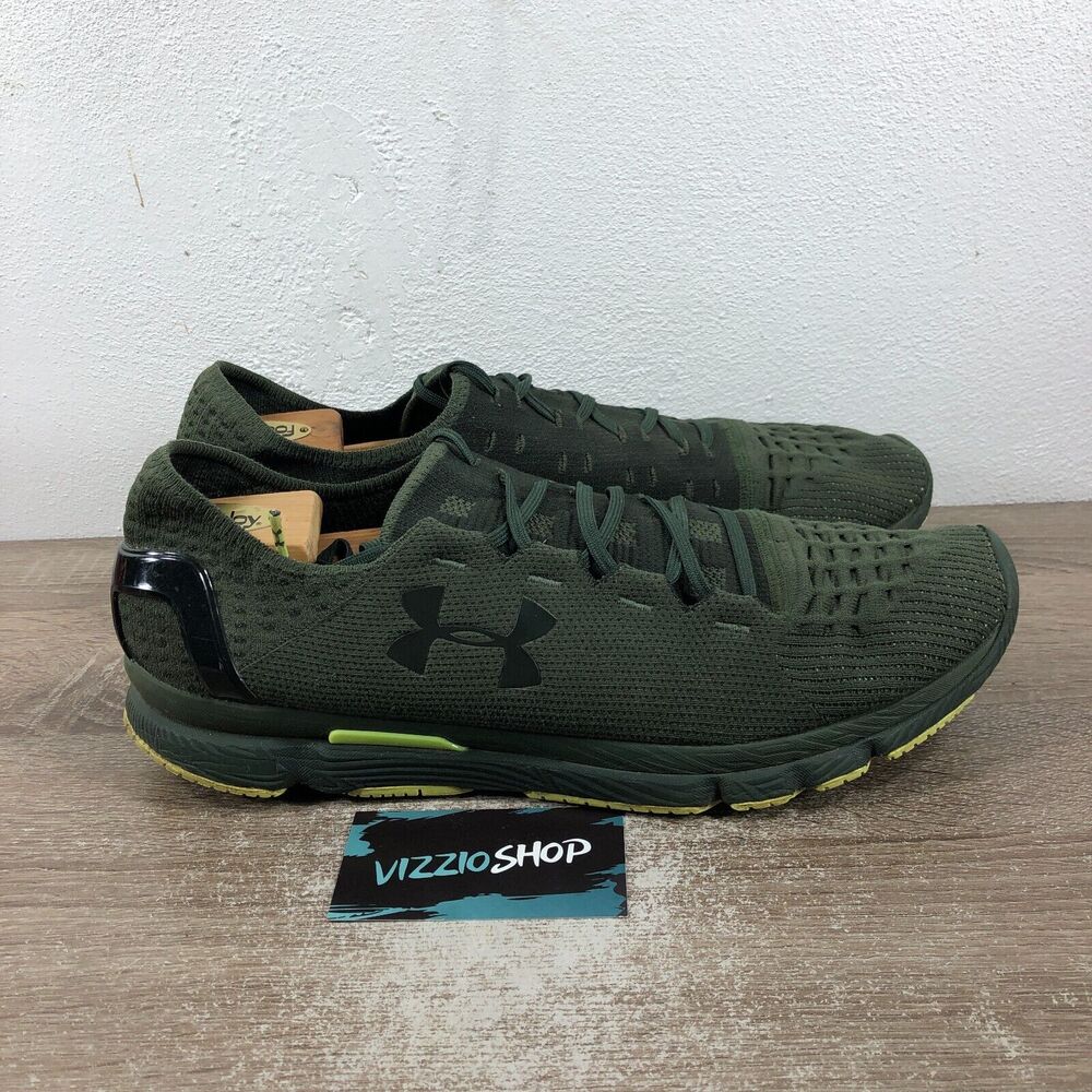 Under Armour SpeedForm Slingshot Green Running Shoes Men's 15 1266202-330